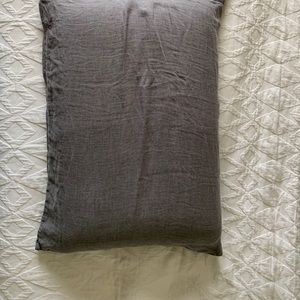 Restoration Hardware Grey Linen Pillowcases (4)